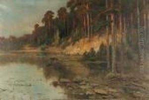 Wood Bank by Isaak Ilyich Levitan