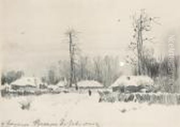 A Snow-covered Village - view 1