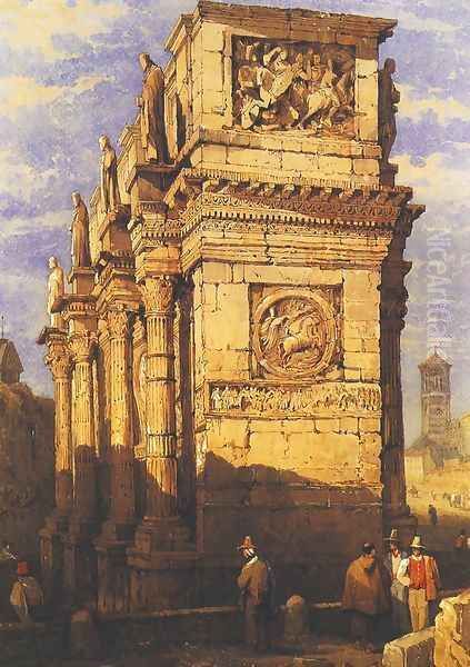 Arch of Constantine, Rome, from the south-east - view 1