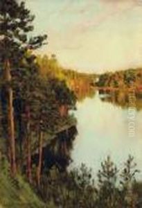 Lake In The Forest by Isaak Ilyich Levitan