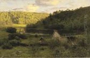 The Mill, The Sunset by Isaak Ilyich Levitan