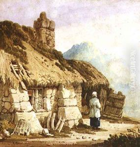 A Dartmoor Cottage by Samuel Prout