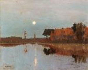 Twilight Over The Lake by Isaak Ilyich Levitan