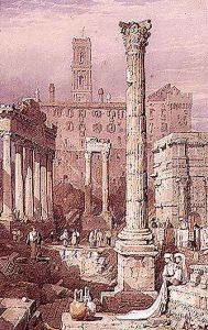 The Forum, Rome by Samuel Prout