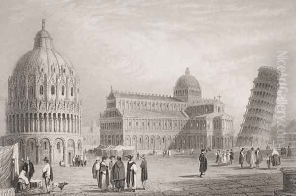 Pisa, engraved by William Finden 1787-1852 - view 1