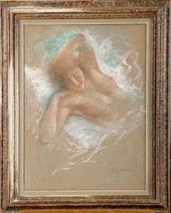 Femme Nue Endormie by Lucien Levy-Dhurmer