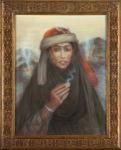 Femme Arabe A La Cigarette