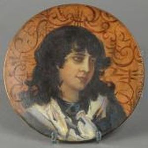 Brustbildniseiner Jungen Dame by Lucien Levy-Dhurmer