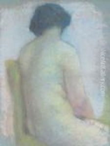 Nu De Dos by Lucien Levy-Dhurmer