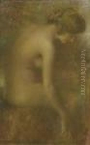 Femme Assise, Vue De Dos - view 1