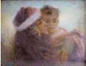 Femme Arabe Et Son Enfant.