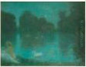 Leda Et Le Cygne, Circa 1895-1905 by Lucien Levy-Dhurmer