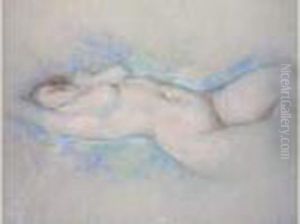 Le Modele Nu, Allonge. by Lucien Levy-Dhurmer