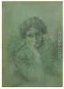 Jeune Fille Pensive by Lucien Levy-Dhurmer