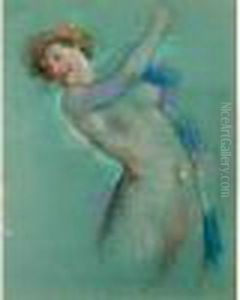 Jeune Femme Rousse Nue by Lucien Levy-Dhurmer