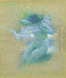 Le Nu Bleu, Etude by Lucien Levy-Dhurmer