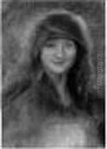 Portrait De Femme by Lucien Levy-Dhurmer