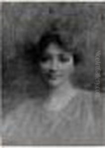 Portrait De Femme by Lucien Levy-Dhurmer