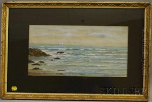 Seascape With Distant Ships by Edmund Darch Lewis