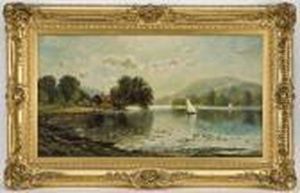 A Panoramic Mountain And River Landscape.