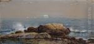 Moonlit Seascape by Edmund Darch Lewis