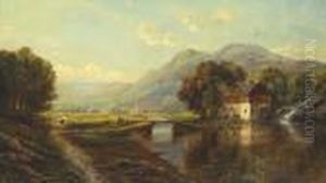 By The Mill Stream by Edmund Darch Lewis