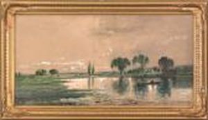 Landscape With Lake by Edmund Darch Lewis