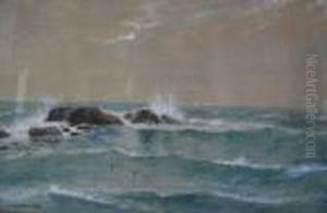 Waves Breaking Along The West Coast" by Edmund Darch Lewis
