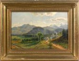 Landscape With Farm by Edmund Darch Lewis