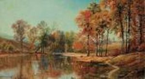 By The Pond In Autumn