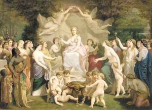 Allegory of spring by Henri Pierre Picou