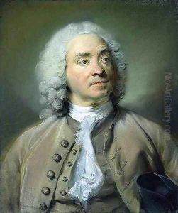 Portrait of Gabriel Huquier 1747 by Jean-Baptiste Perronneau