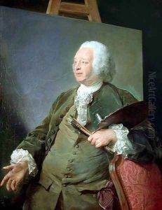 Portrait of Jean-Baptiste Oudry 1753 by Jean-Baptiste Perronneau