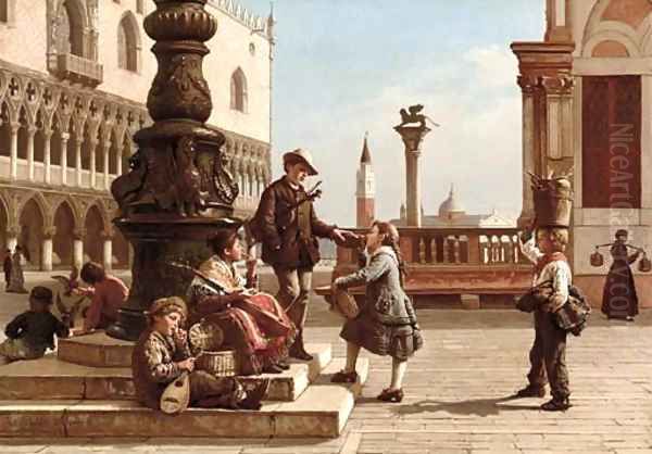 Young Musicians in Piazza San Marco, Venice - view 1