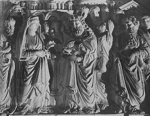 La Presentazione al Tempio [detail: the pulpit] (Presentation in the Temple)
