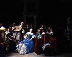 A Musical Party, 1660s by Anthonie Palamedesz