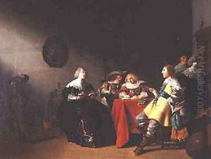 An interior with elegant figures reading thumbnail