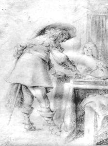 Couple Playing Trictrac