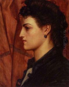Head Of An Italian Girl by Valentine Cameron Prinsep