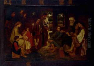 St John the Evangelist teaching the New Commandment 'That ye love one another' by Valentine Cameron Prinsep