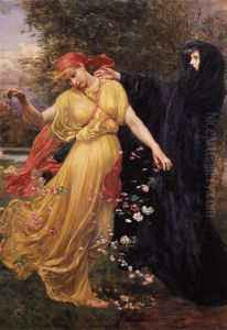 At the First Touch of Winter, Summer Fades Away by Valentine Cameron Prinsep
