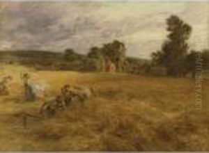 L'orage En Moisson by Leon Augustin Lhermitte