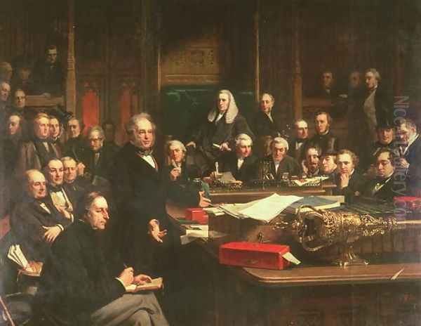 Lord Palmerston Addressing the House of Commons During the Debates on the Treaty of France in February 1860, 1863 - view 1