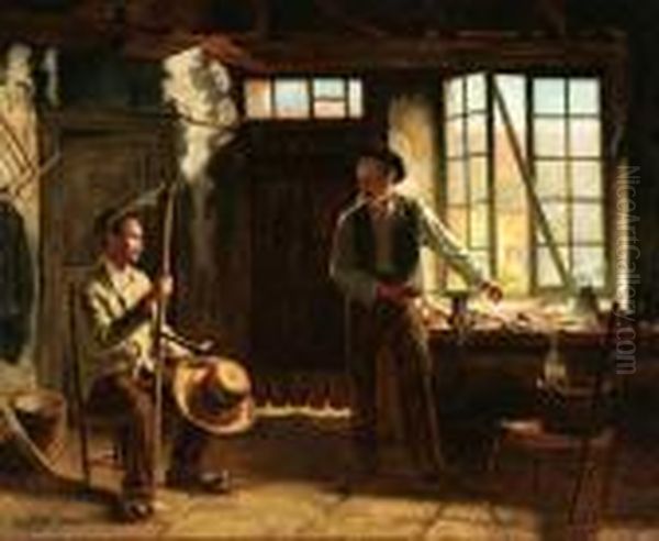 Conversation In The Work Shop - view 1