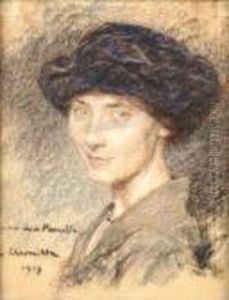 Portrait De Madame Jean Lhermitte by Leon Augustin Lhermitte