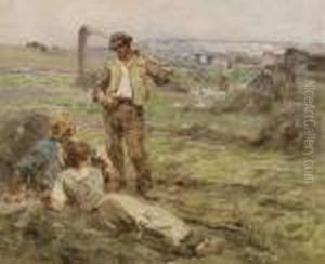 Repos Pendant La Fenaison by Leon Augustin Lhermitte