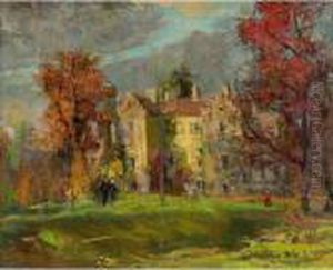 Country Estate by Leon Augustin Lhermitte