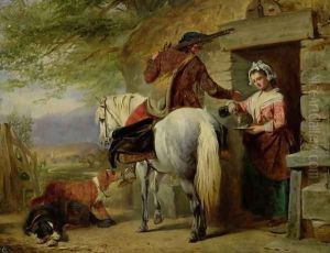 A Scotch Roadside Inn, 1850 by John Phillip