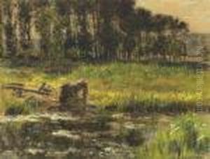 Lavandiere Au Bord De La Marne. Circa 1909. by Leon Augustin Lhermitte