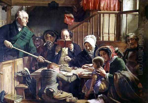 Collecting the Offering in a Scottish Kirk, 1855 - view 1